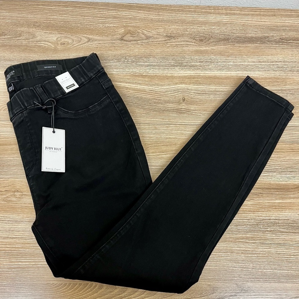 Judy Blue NWT Black Jean Denim Jeggings Skinny Fit Size 11 (30)